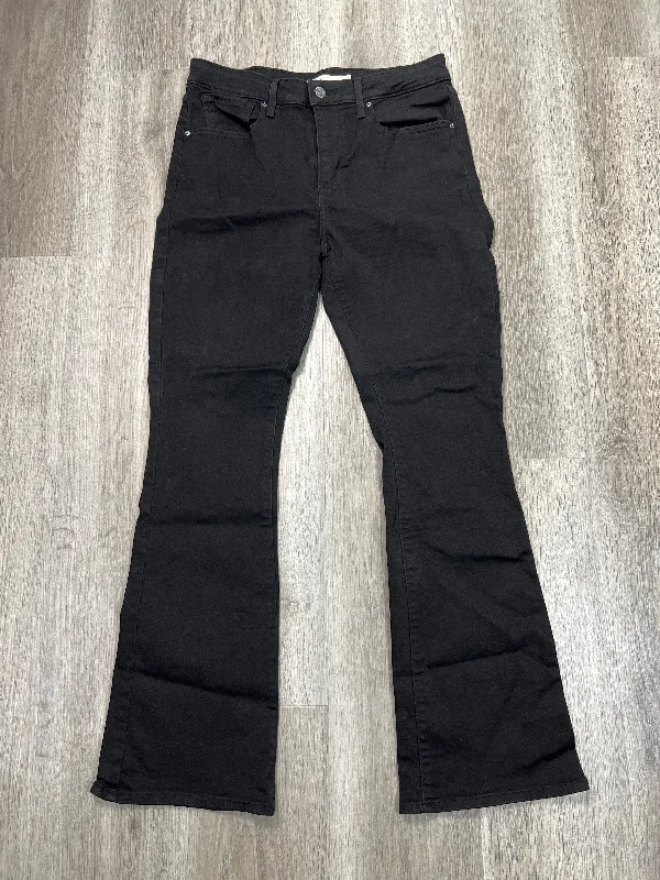 Jeans Boot Cut By Levis In Black, Size: 12