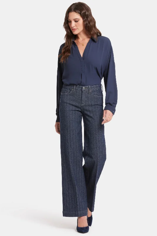 Teresa Wide Leg Jeans - Twilight Stripe