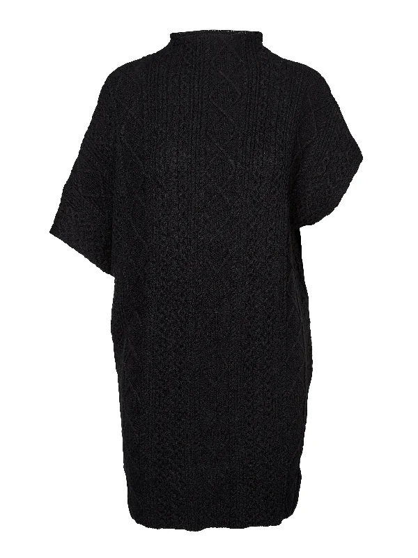 VILNA striped tunic - Black