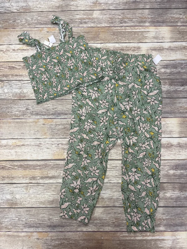 Floral Print Pants Set 2pc Aerie, Size L