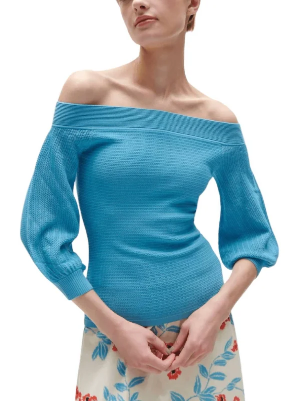 Gloria Sweater In Misty Blue