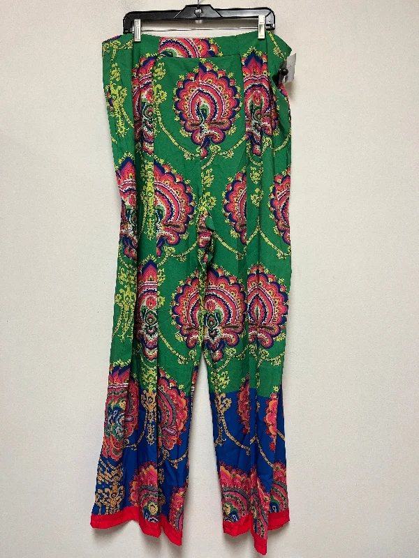 Multi-colored Pants Wide Leg Fashion Nova, Size 14