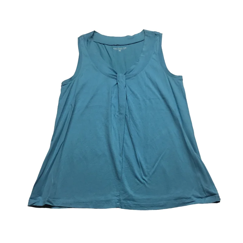 Top Sleeveless Basic By Ann Taylor In Blue, Size: S