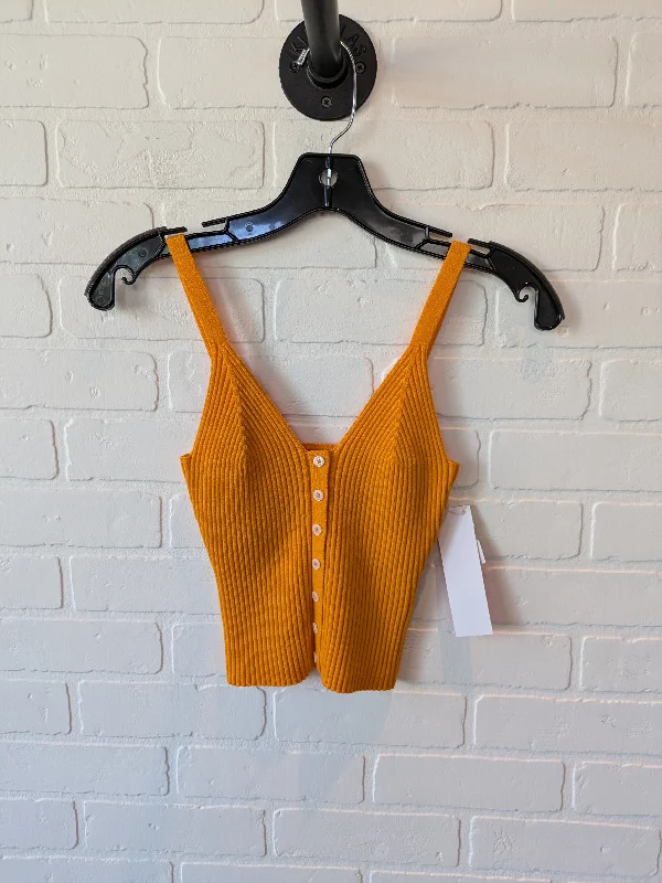 Top Sleeveless By Aerie In Orange, Size: M