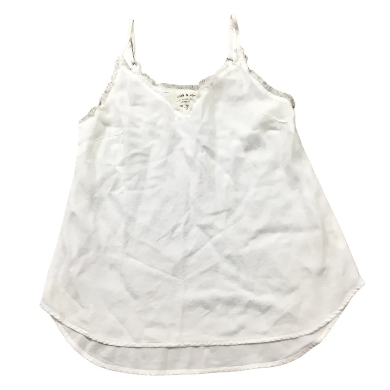 Top Sleeveless By Cloth & Stone In White, Size: S