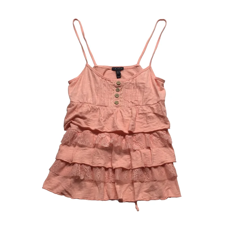 Top Sleeveless By Fang In Peach, Size: M