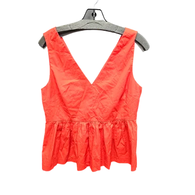 Top Sleeveless By J. Crew In Red, Size: 6