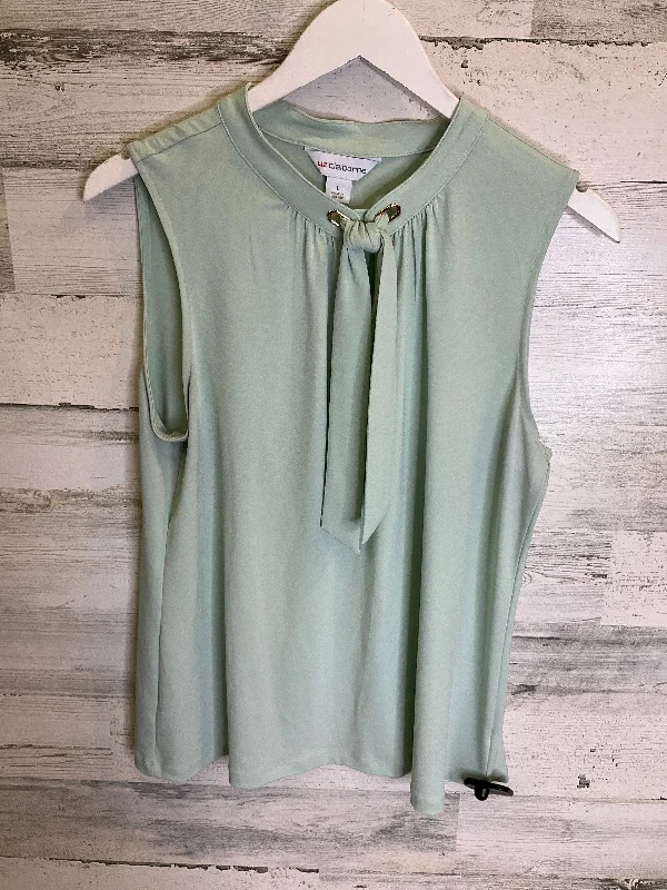 Top Sleeveless By Liz Claiborne In Green, Size: L