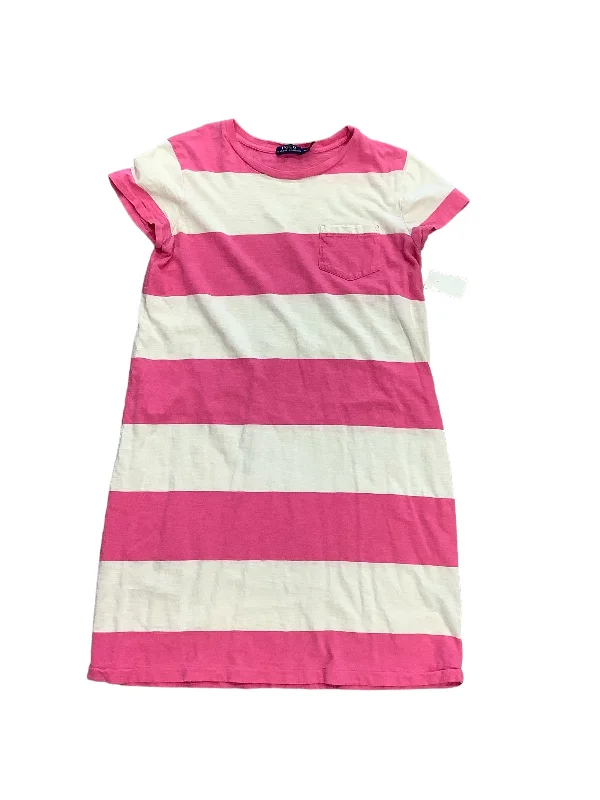 Pink Dress Casual Short Polo Ralph Lauren, Size M