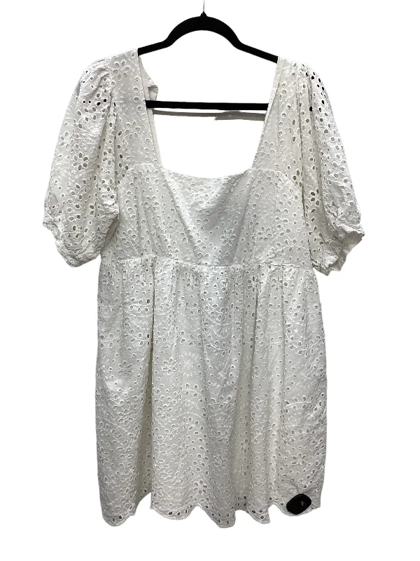 White Dress Casual Short Chelsea And Violet, Size Xl