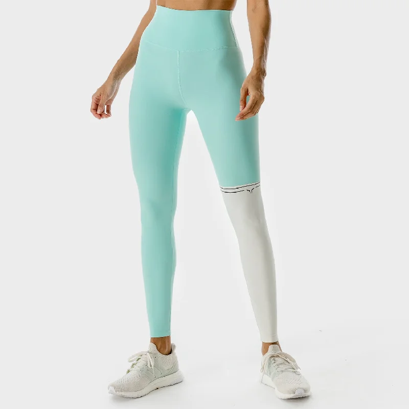 LAB360° Colour Block Leggings - Pastel Turquoise