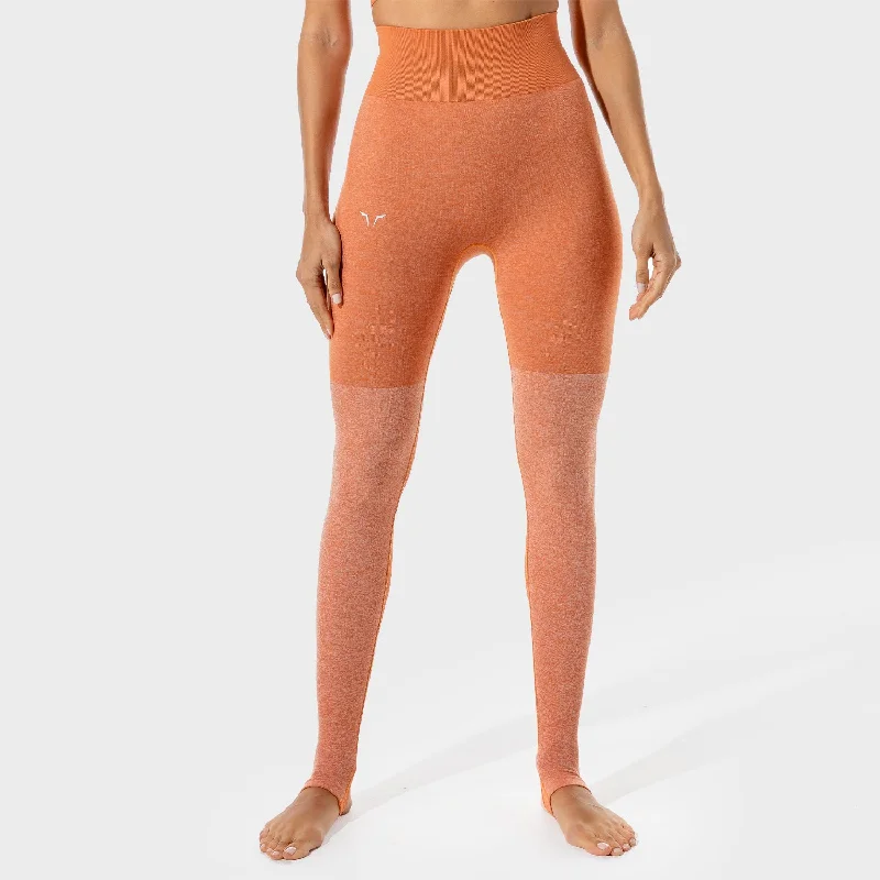 Women's Fitness - Seamless Leggings - Copper Coin Marl