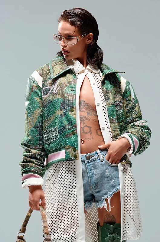 RUN FOR YOUR MONEY EMBELLISHED BOMBER