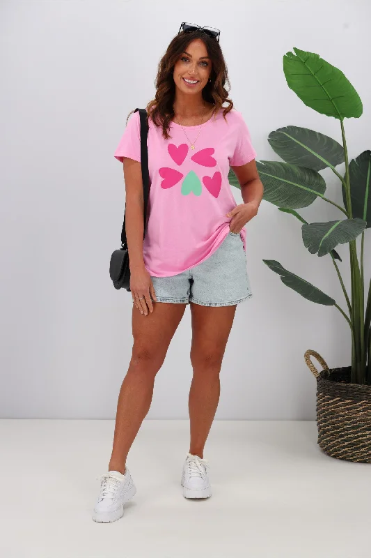 Elm Hearts of Summer Tee Pink