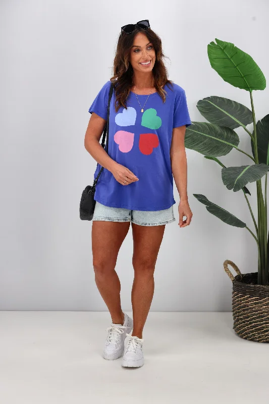 Elm Love Splash Tee Cobalt Blue