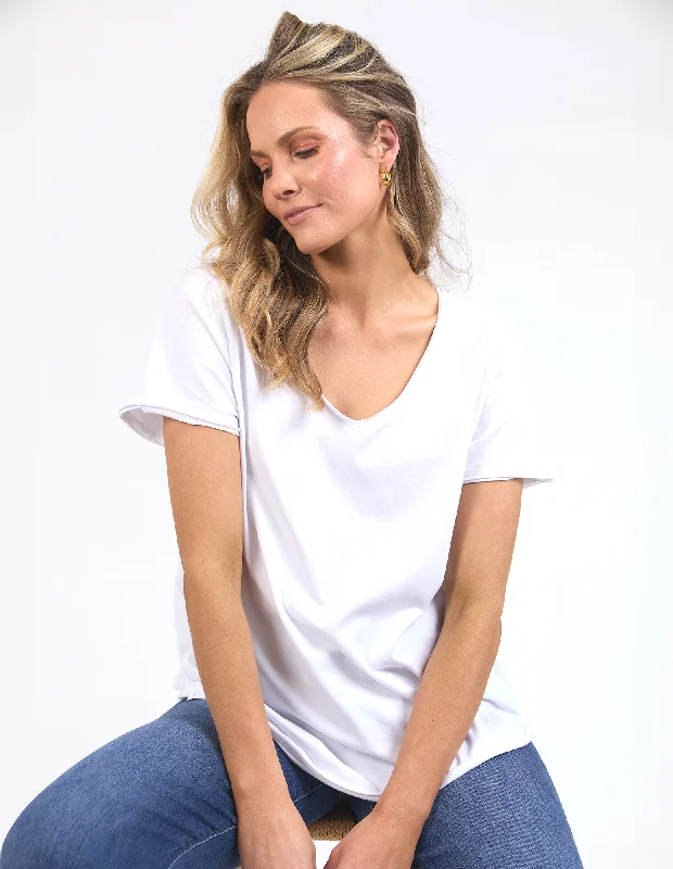 Elm Pima Vee Tee White